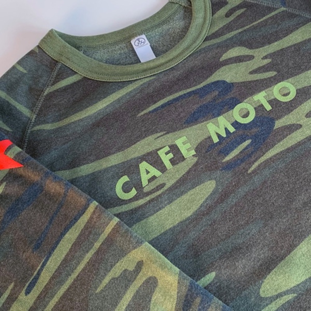 Cafe Moto Camo Sweatshirt - Picture 4 of 7